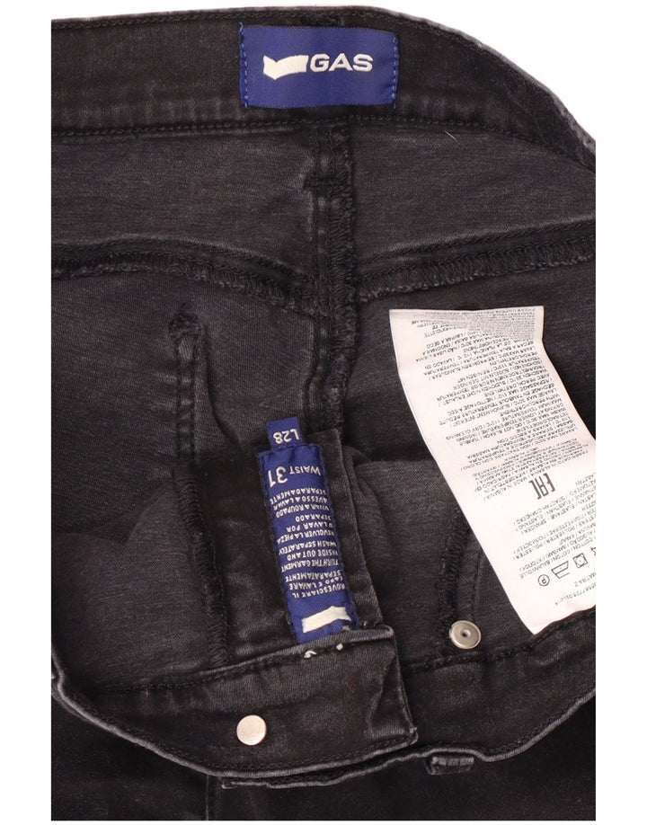Gas Jean Slim Femme W31 L28 Noir Coton