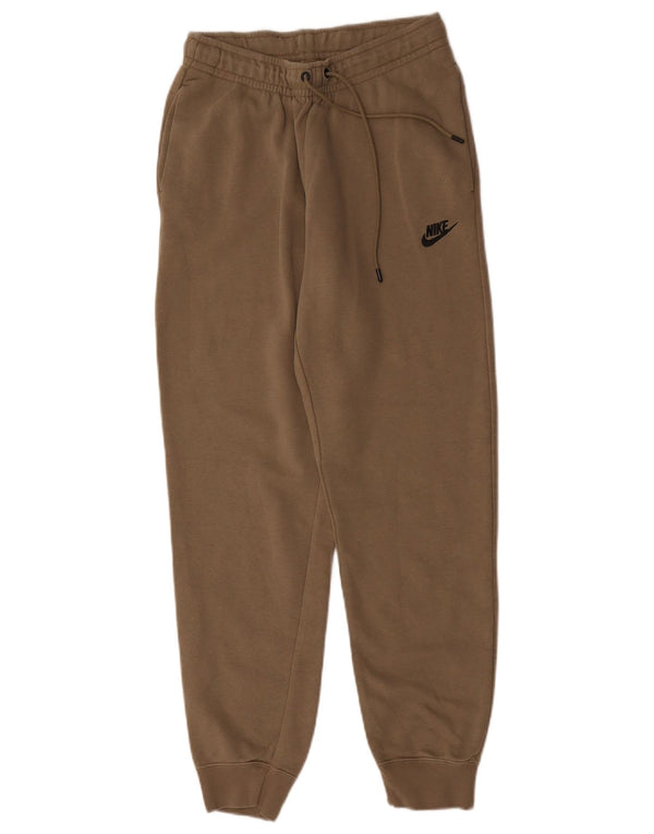 Nike Pantalon de survêtement pour femme Joggers UK 8 Small Marron Coton