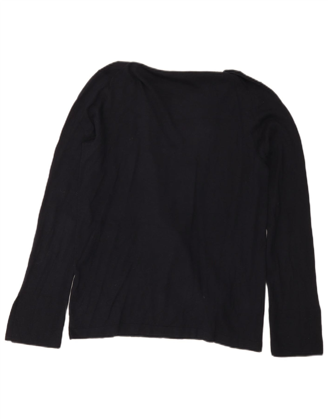 Massimo Dutti Pull à col châle pour femme UK 12 Bleu marine moyen