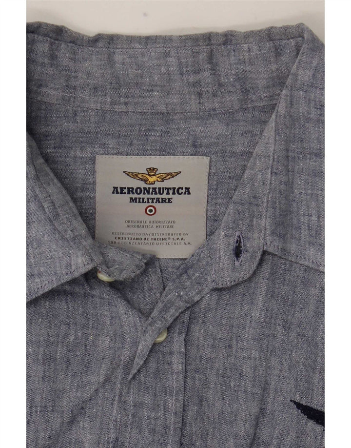 Aeronautica Militare Chemise Homme Bleu Moyen