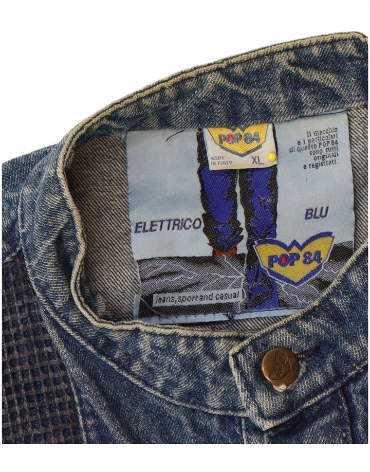 POP 84 Veste en Jean Homme UK 42 XL Bleu Coton