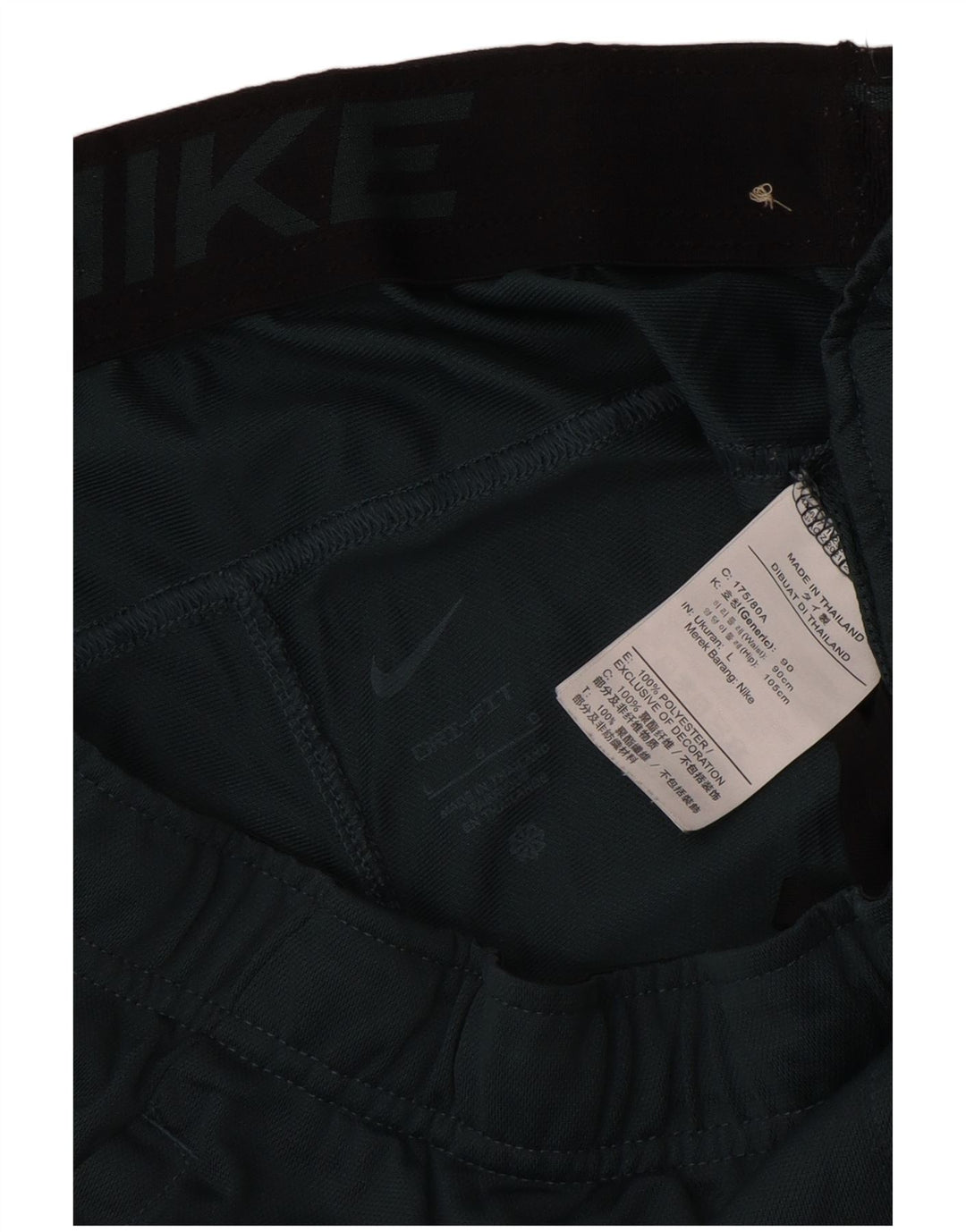 Short de sport Nike Dri Fit pour hommes, grand, vert, polyester