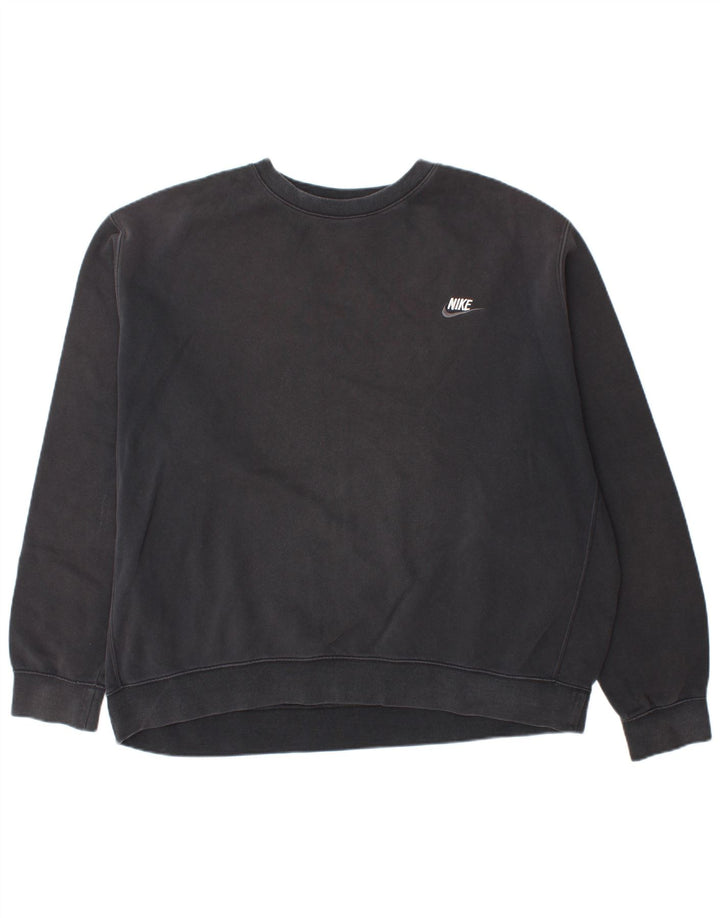 NIKE Sweat-shirt coupe ample pour homme 2XL Noir