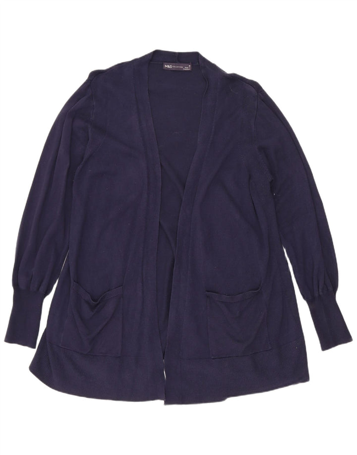 Marks & Spencer Pull Cardigan Long Femme Bleu Marine Moyen