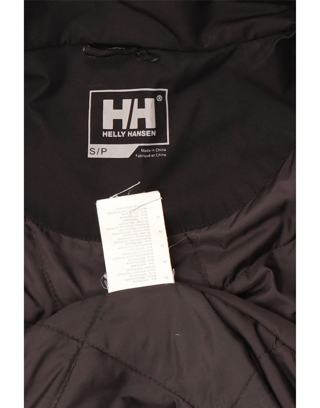 Helly Hansen Parka à capuche pour homme UK 36 Small Noir Polyester
