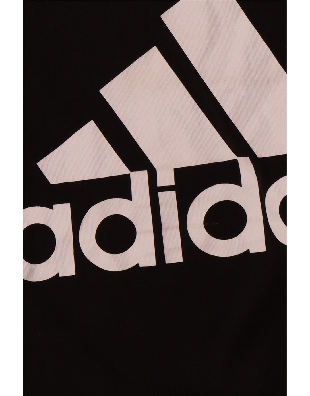 ADIDAS T-shirt graphique pour femme UK 16/18 Large Noir Coton