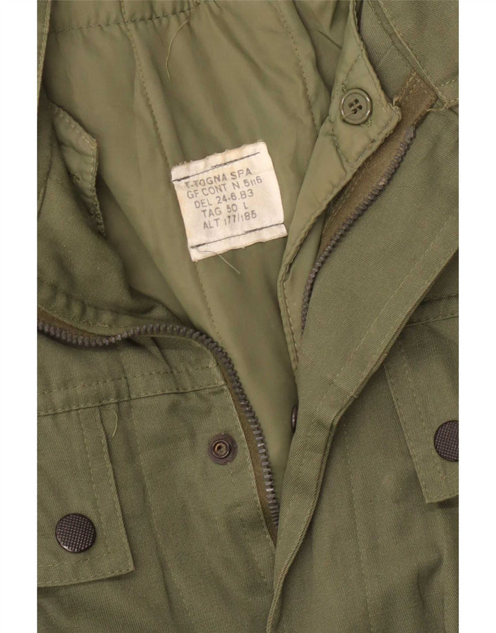 Veste Parka Homme Vintage IT 50 Grand Kaki