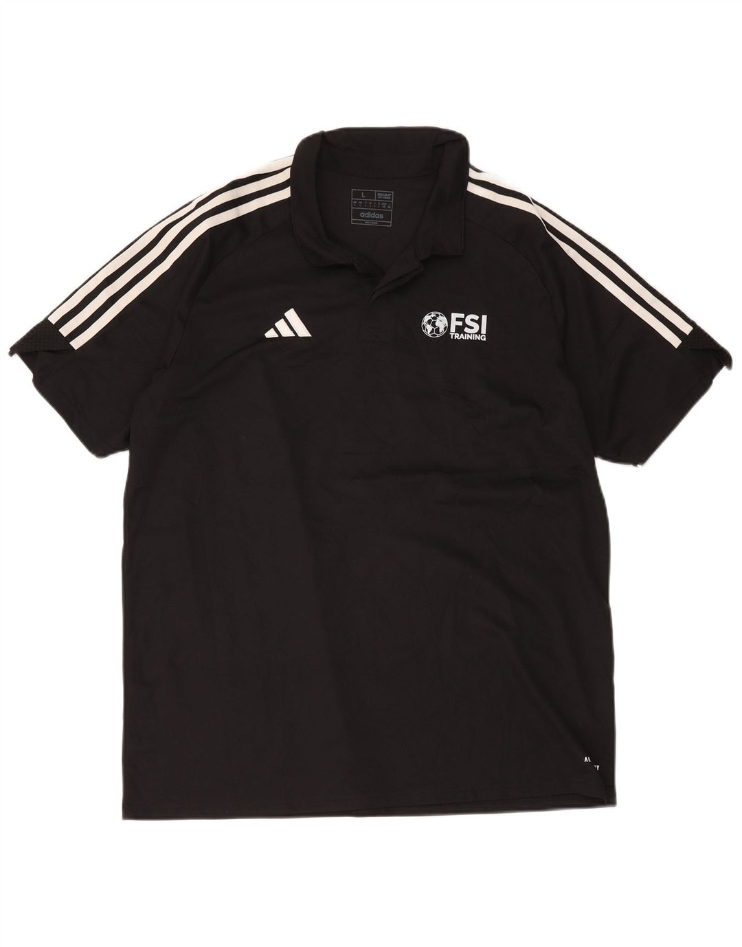 Adidas Homme Aeroready Graphic Regular Fit Polo Grand Noir Polyester