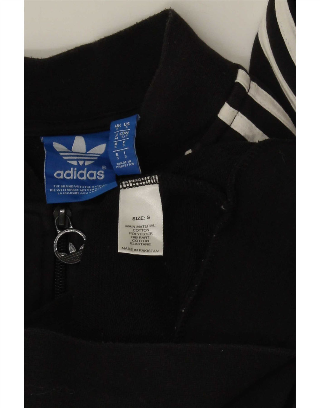 Adidas Veste de survêtement pour homme Petit coton noir