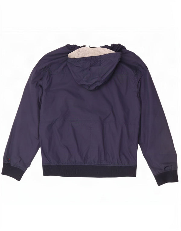 Tommy Hilfiger Veste de survêtement à capuche graphique pour hommes, grande taille, bleu marine