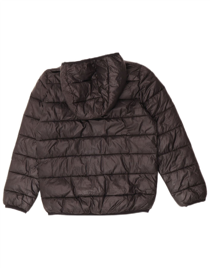 Champion Veste matelassée à capuche pour garçon 9-10 ans Noir moyen Polyester