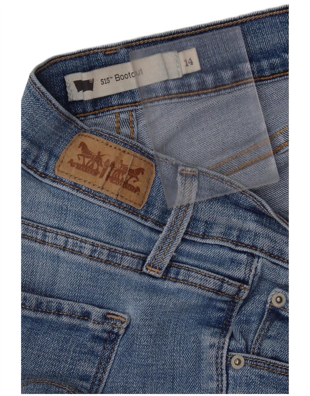 LEVI'S Jean bootcut 515 pour femme US 14 XL W34 L31 Bleu