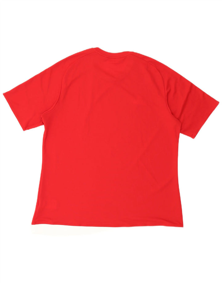 Adidas Homme Climalite T-Shirt Top XL Rouge Polyester