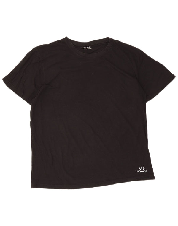 Kappa T-Shirt Homme Top 2XL Noir Coton