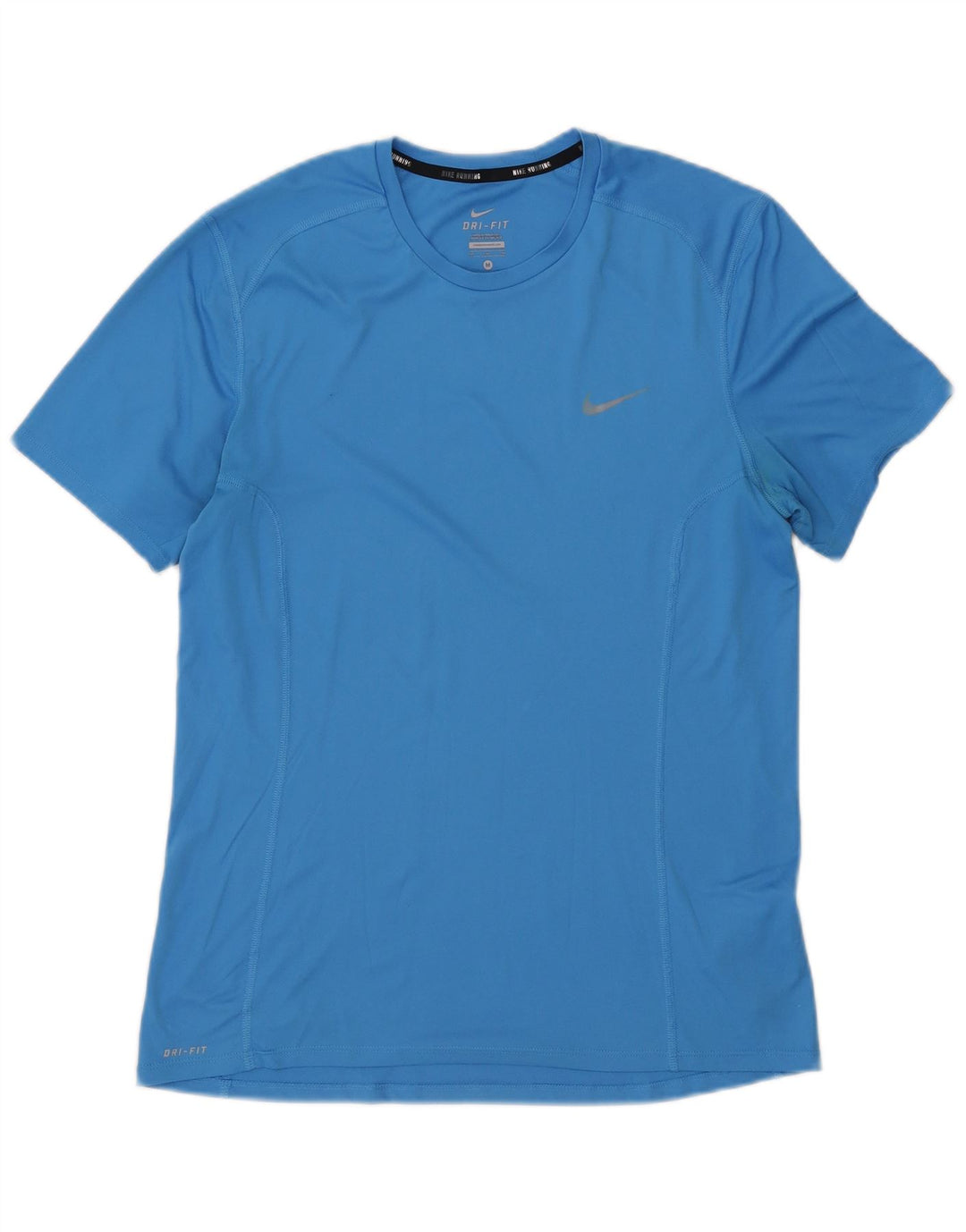 Nike Homme Dri Fit T-Shirt Haut Bleu Moyen Polyester