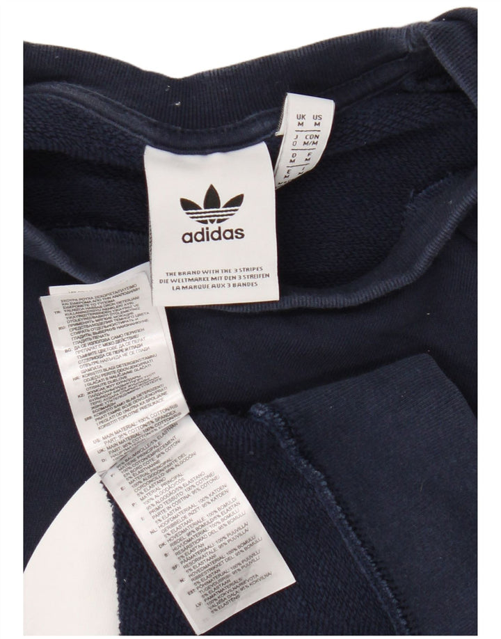 Adidas Sweat-shirt graphique pour homme en coton bleu marine moyen