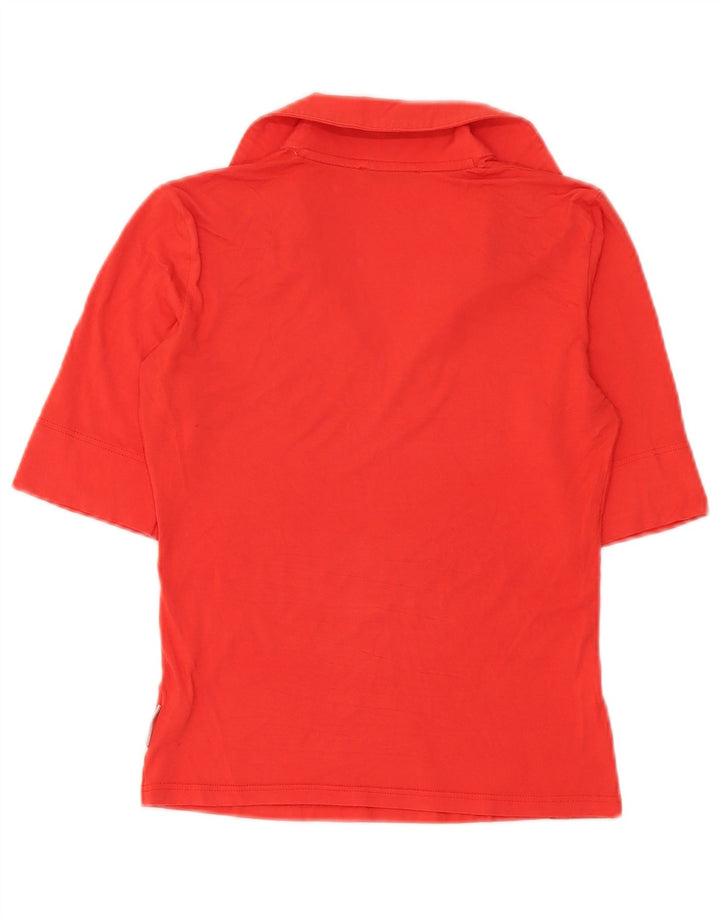 Ballantyne Polo Femme UK 12 Viscose Rouge Moyen