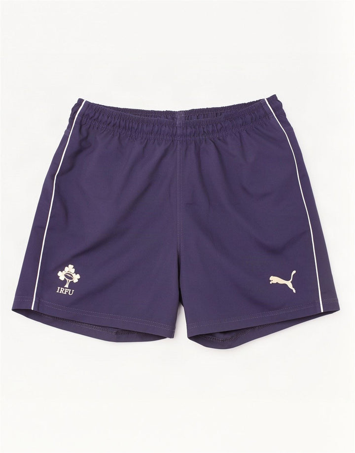 Puma Short de Sport Ireland Garçon 11-12 Ans Bleu Marine Polyester
