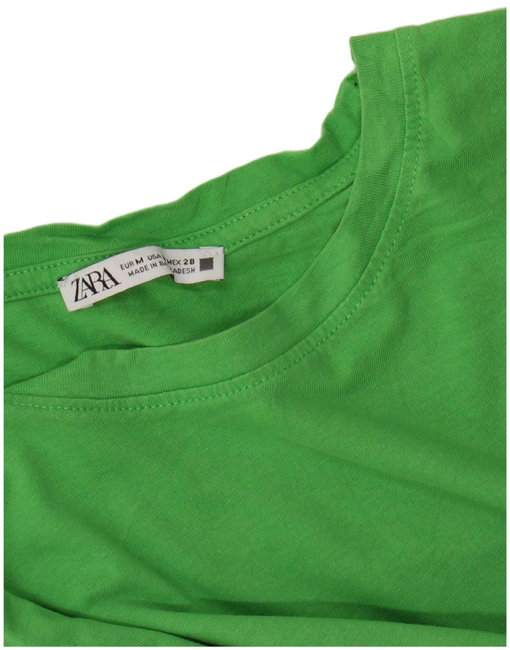 Zara Débardeur Femme UK 12 Vert Moyen