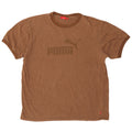 Puma T-shirt graphique coupe classique pour homme, grand, marron, coton