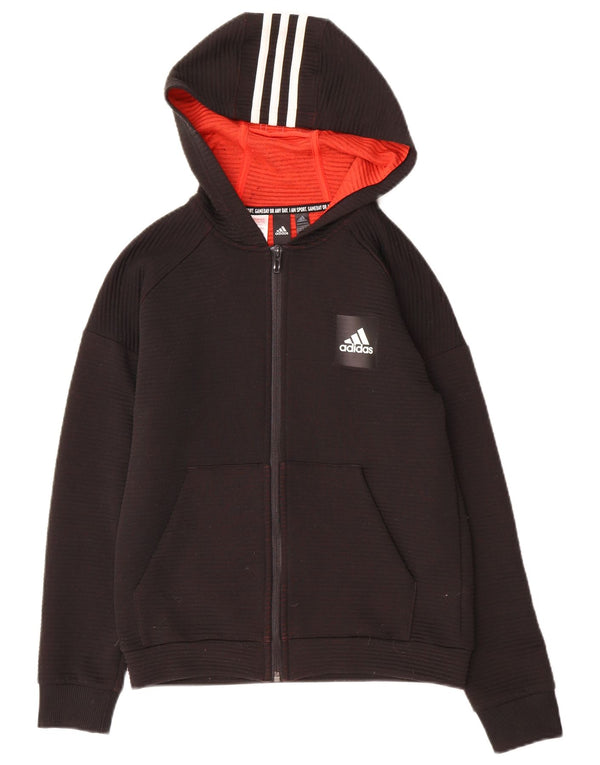 Adidas Pull à capuche zippé garçon 11-12 ans Noir Polyester