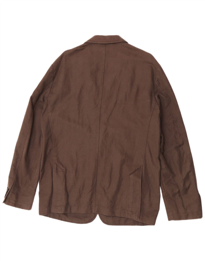Hugo Boss Veste blazer à 2 boutons pour homme EU 52 XL Lin marron