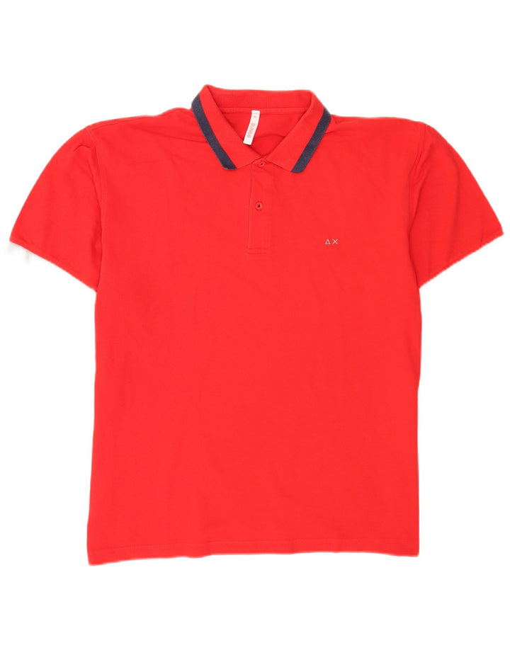 Sun68 Polo Homme 3XL Rouge Coton
