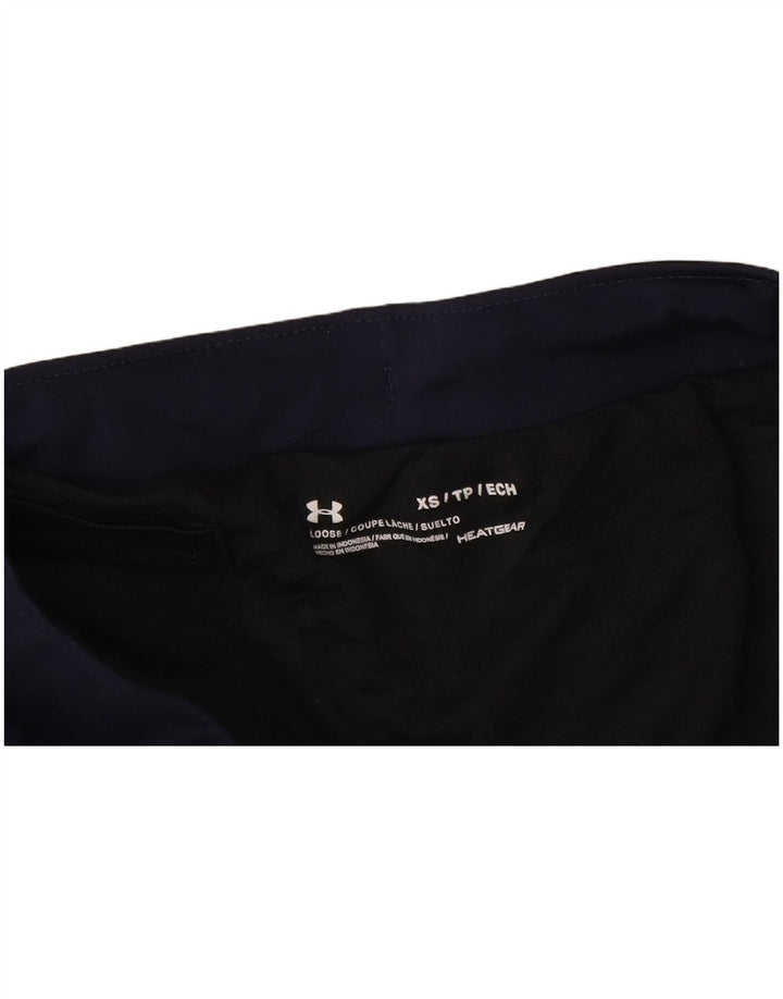 UNDER ARMOUR Short de sport Heat Gear pour femme UK 4 XS Bleu marine