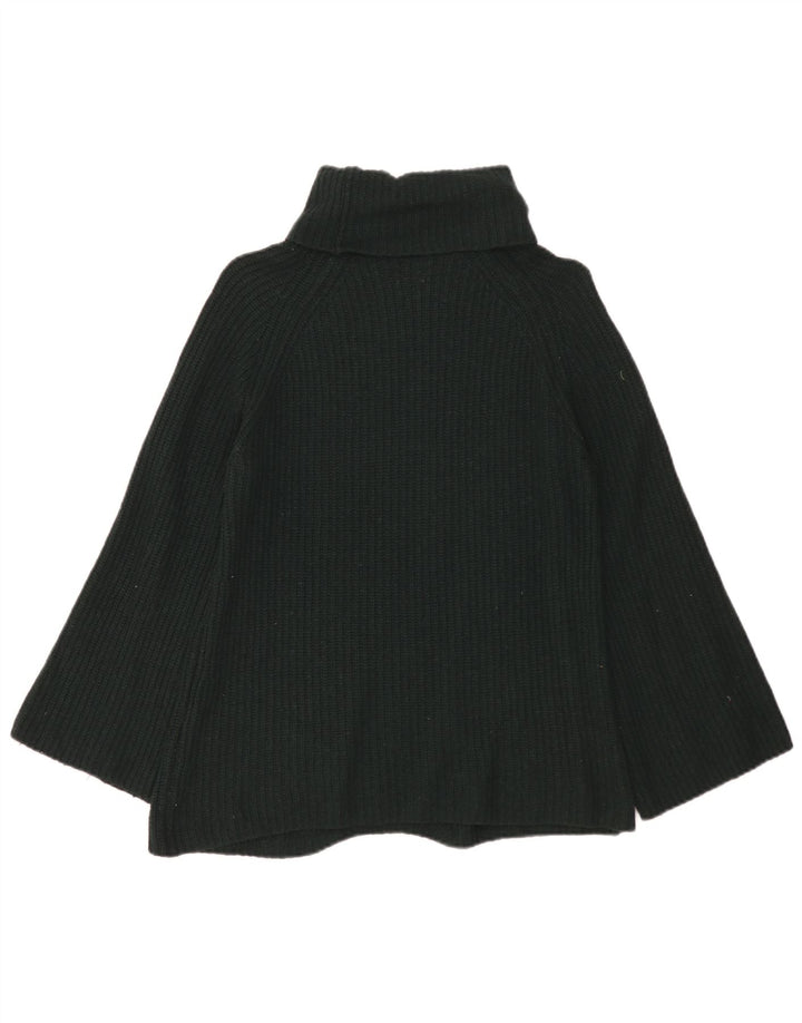 Massimo Dutti Pull col roulé pour femme UK 10 Petite laine verte