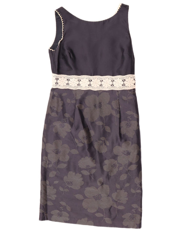 Fenn Wright Manson Robe fourreau pour femme UK 10 Petit Bleu Marine Floral