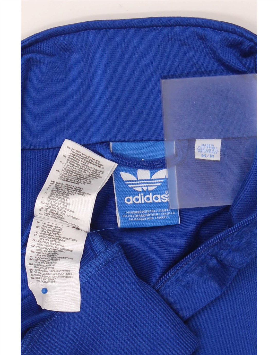 Adidas Veste de survêtement pour homme Bleu moyen Polyester