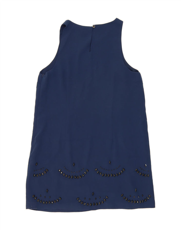 OASIS Womens Sleeveless Shift Dress UK 16 Large Navy Blue Polyester Vintage Oasis and Second-Hand Oasis from Messina Hembry 