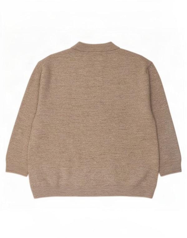 Zara Pull surdimensionné à col rond pour femme UK 10 Petit gris moucheté