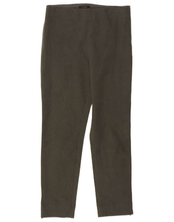 Cos Pantalon décontracté régulier pour femme EU 38 Medium W28 L26 Vert Coton