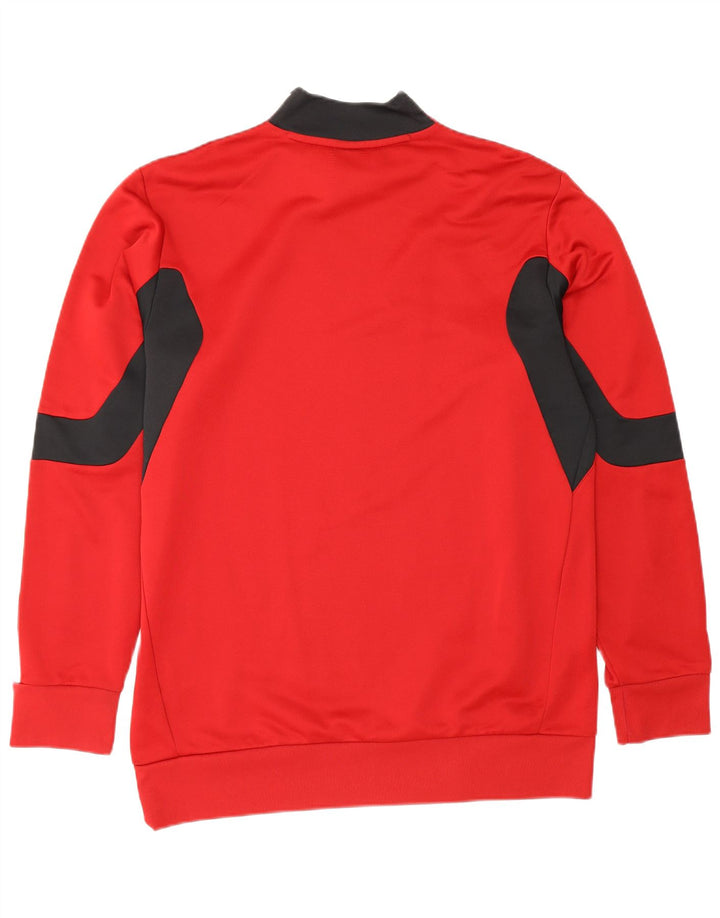 Adidas Sweat-shirt pour homme UK 42/44 Grand Rouge Colorblock Polyester