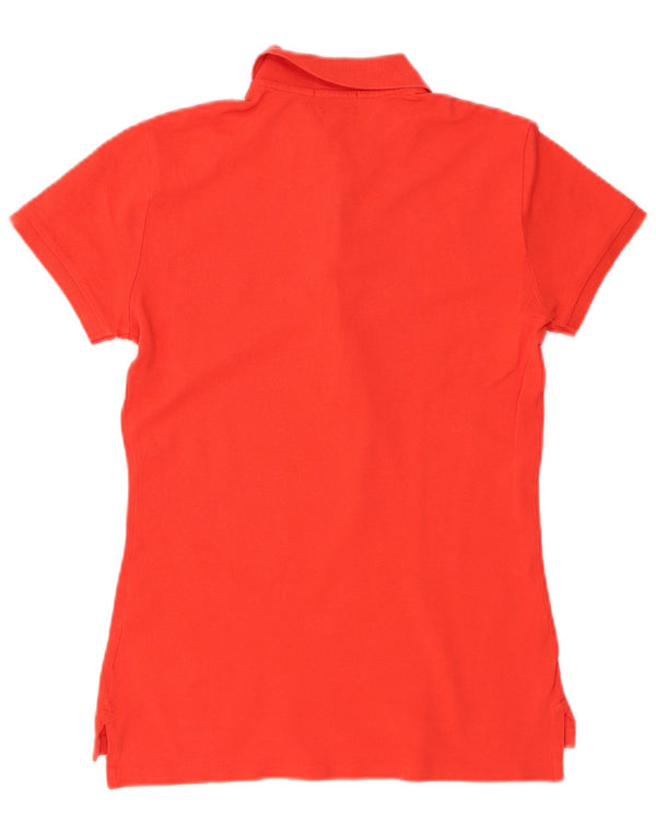 Polo Ralph Lauren Chemise slim fit pour femme UK 10 Petit coton orange