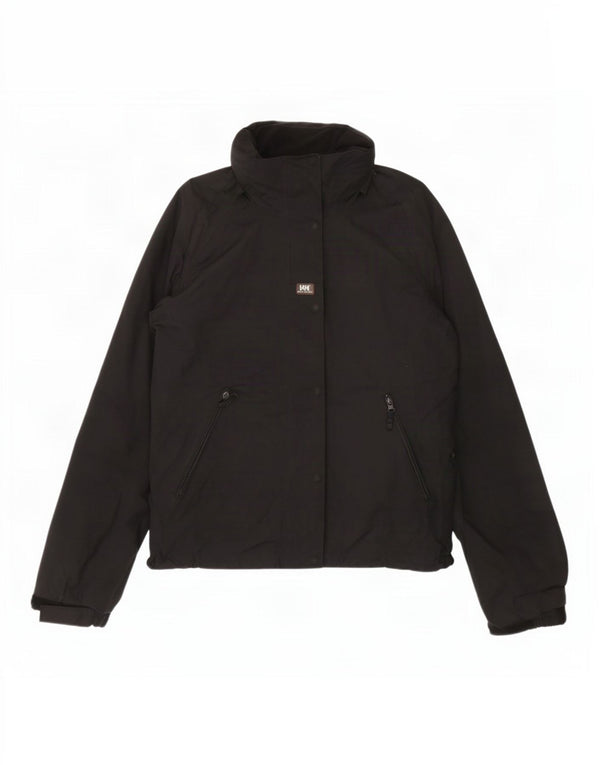 Helly Hansen Veste de pluie à capuche pour femme UK 14 Medium Noir Polyester