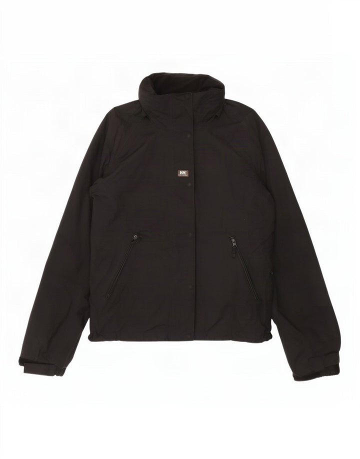 Helly Hansen Veste de pluie à capuche pour femme UK 14 Medium Noir Polyester