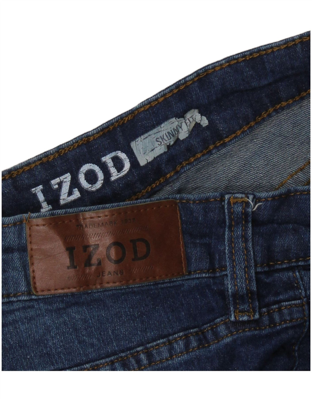 Izod Jean Skinny Homme W34 L28 Bleu