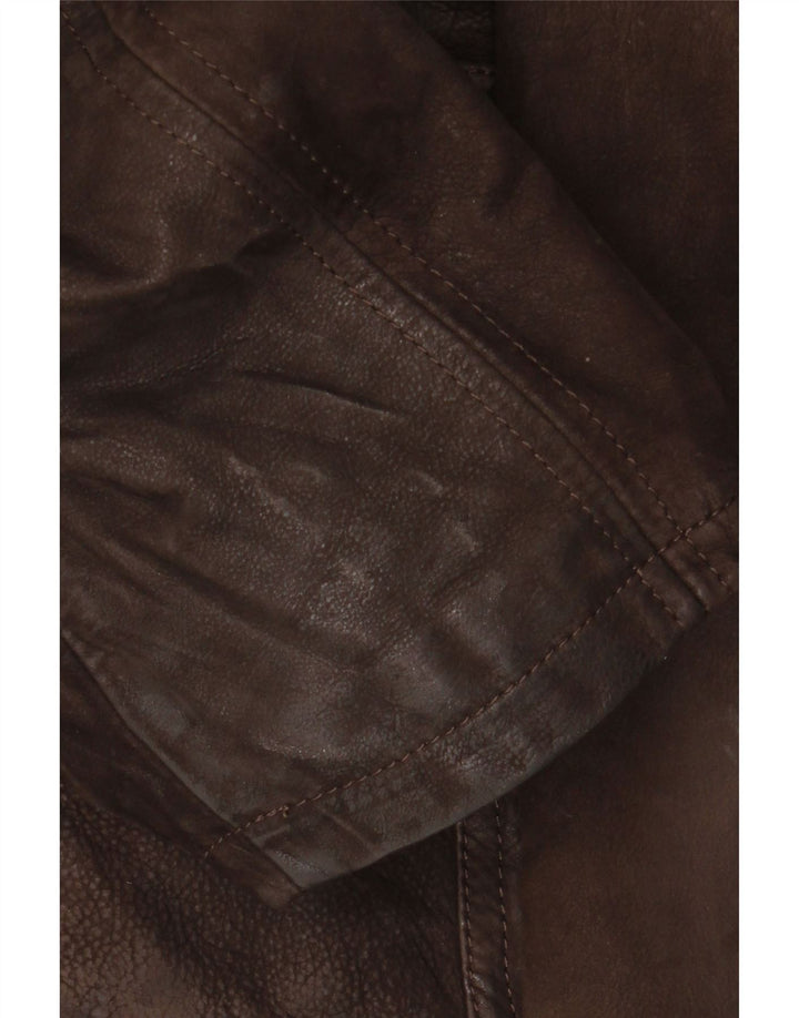 Veste en cuir homme vintage IT 56 3XL Cuir marron