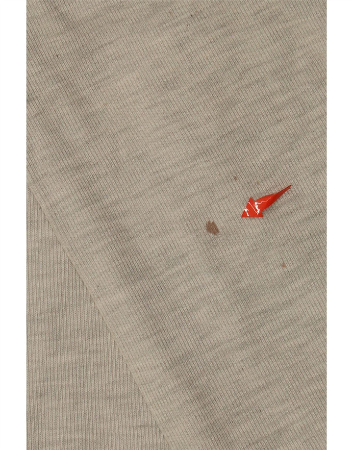 Island Port Polo à manches longues et col zippé pour homme XL gris moucheté