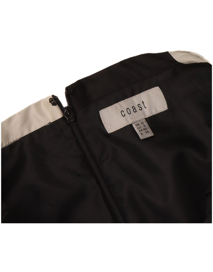 Coast Jupe trapèze pour femme UK 12 Medium W30 Noir Géométrique