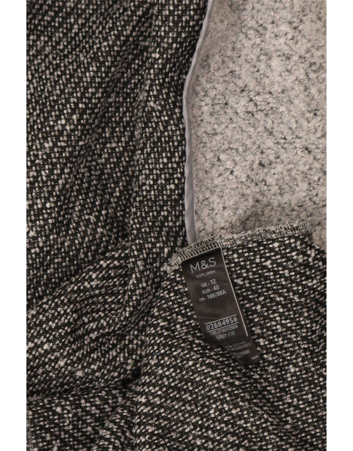 Marks & Spencer Manteau ouvert pour femme UK 12 Polyester moucheté gris moyen