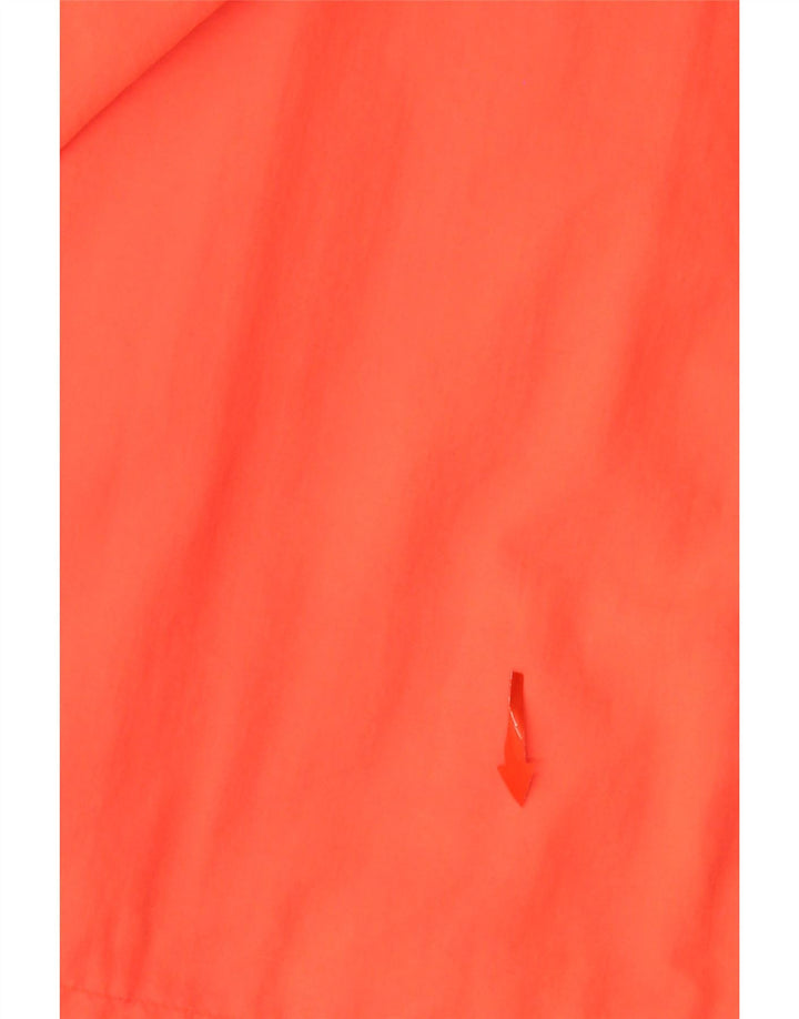 SUPERDRY Veste de pluie à capuche pour homme UK 34 XS Orange Colourblock Nylon