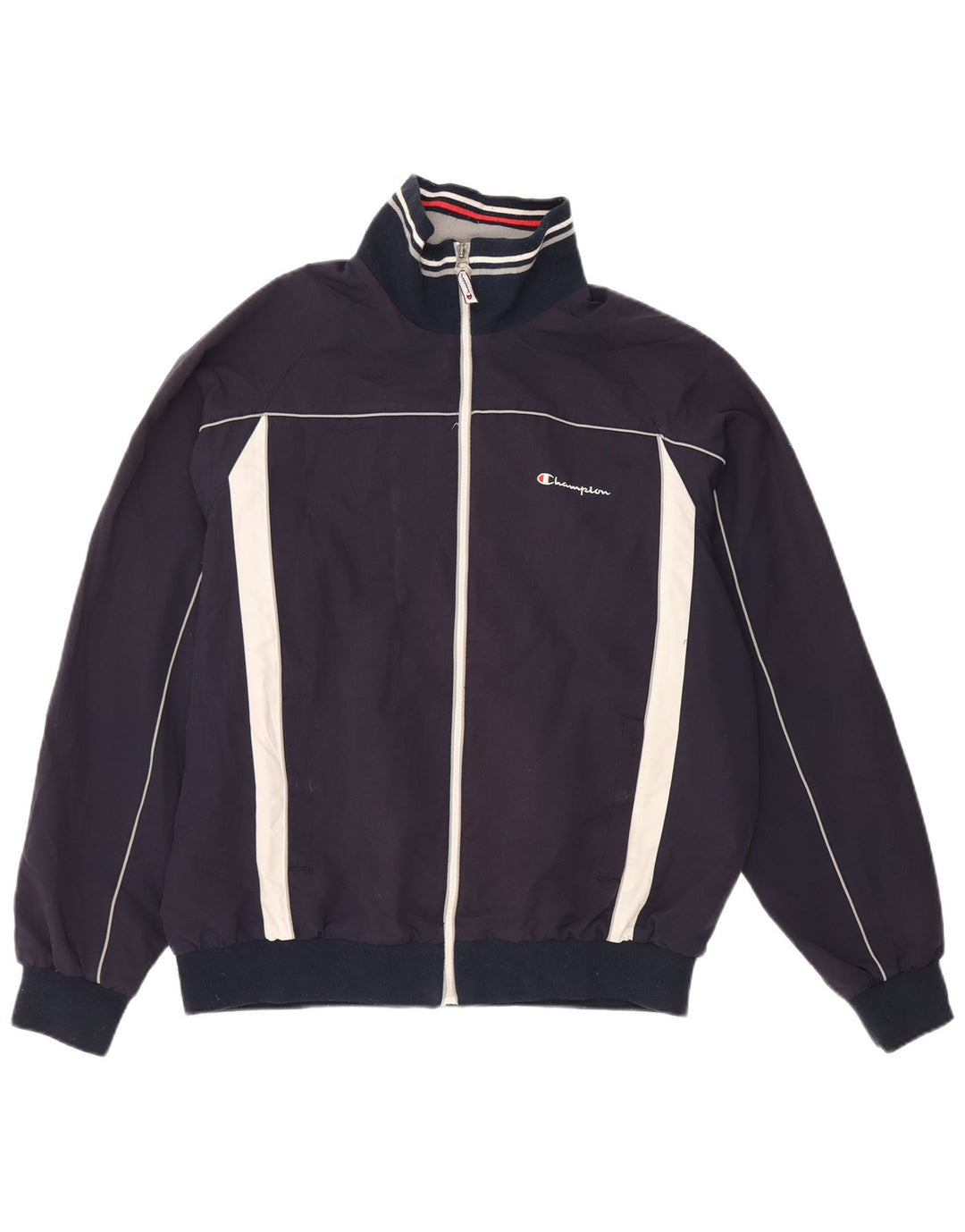 CHAMPION Veste de Survêtement Homme XL Bleu Marine Colorblock Polyester
