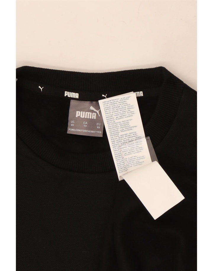 Puma Sweat-shirt Graphic Sweatshirt Jumper XS Homme Noir Coton