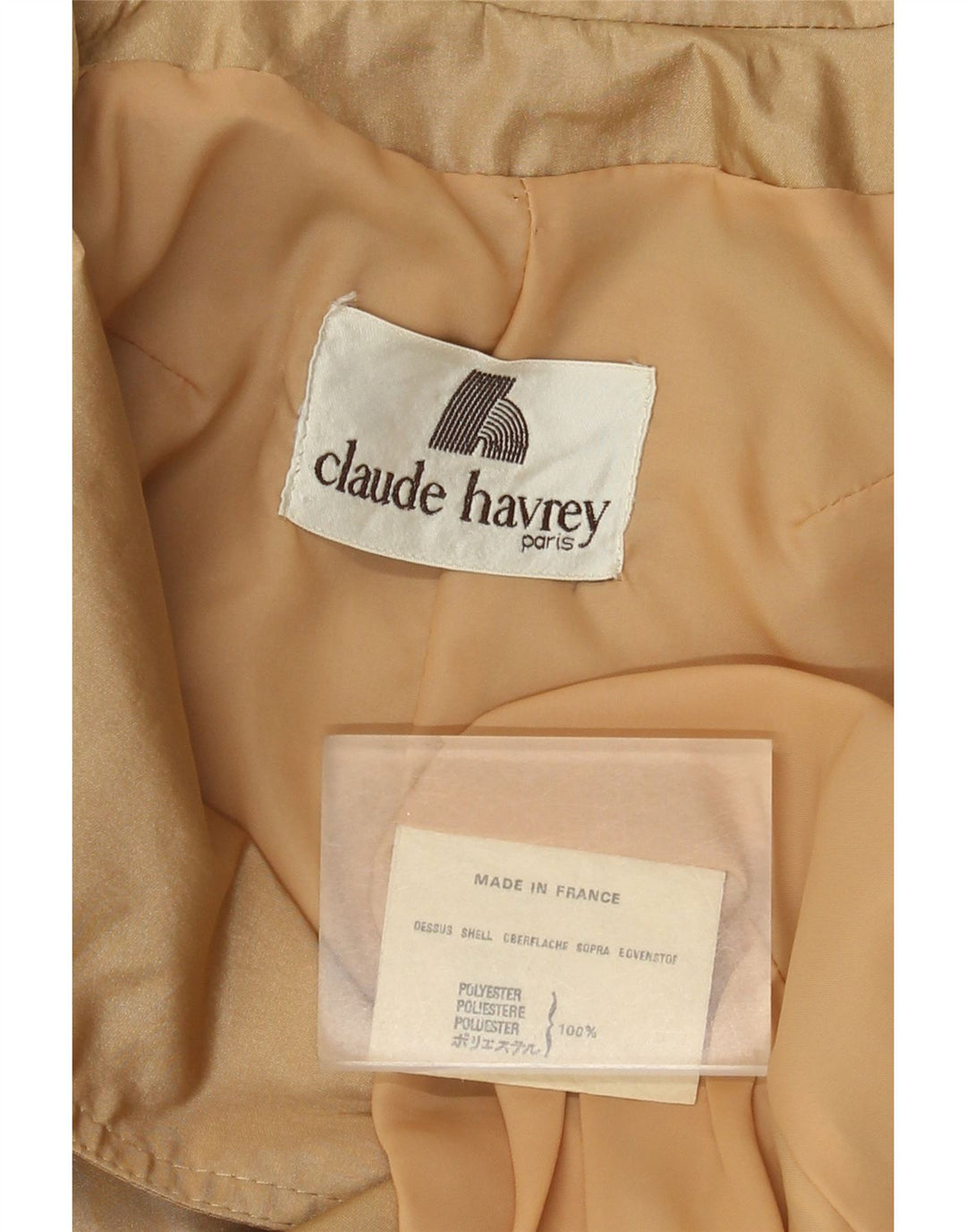Claude Havrey Trench-coat croisé pour femme UK 14 Beige moyen