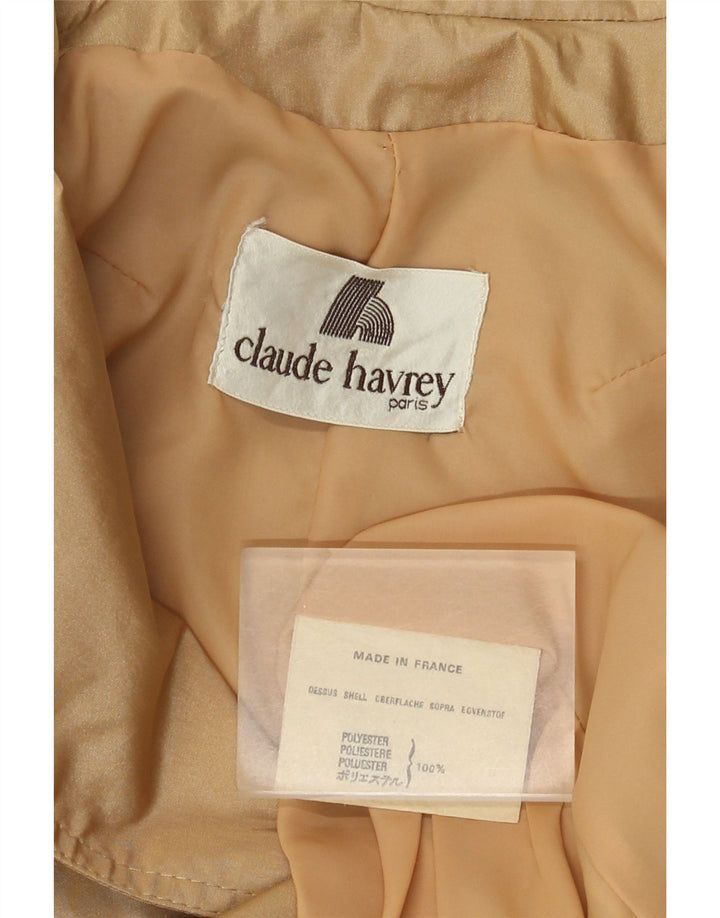 Claude Havrey Trench-coat croisé pour femme UK 14 Beige moyen