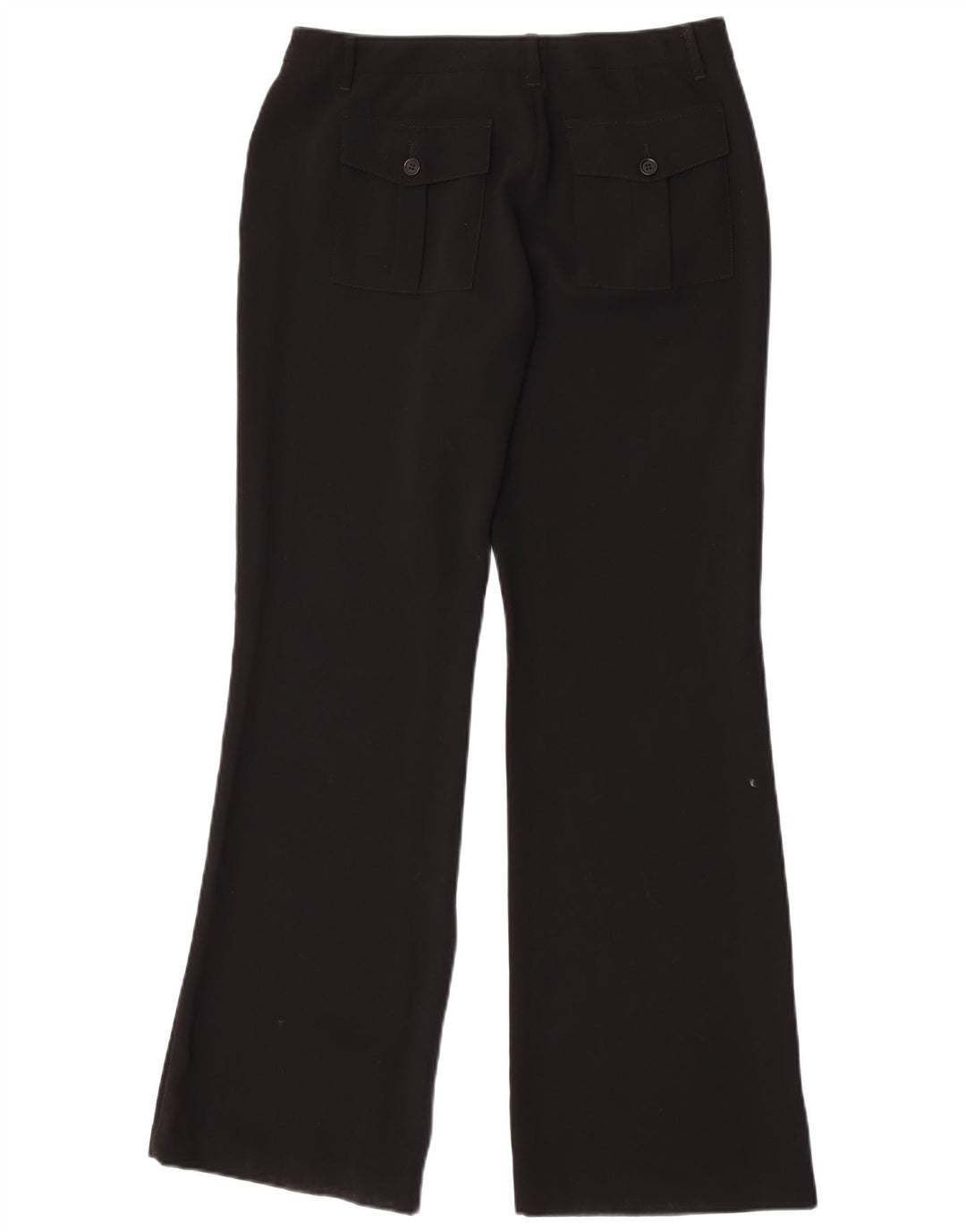 Benetton Pantalon Chino Bootcut Femme IT 44 Moyen W28 L32 Noir Polyester