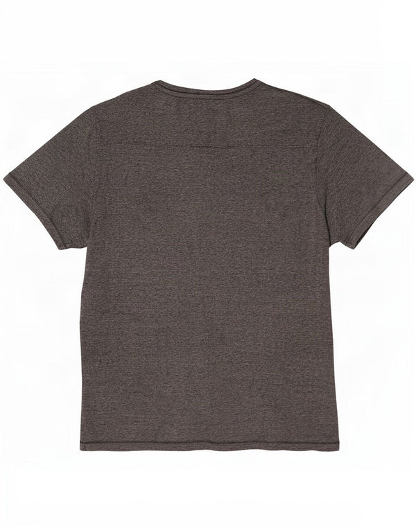 French Connection T-Shirt Homme Top 2XL Gris Pinstripe Coton